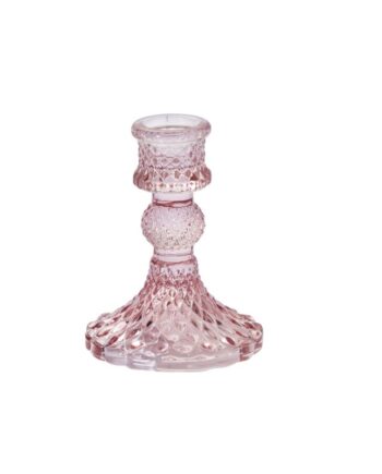 Gillian Pink Candlestick - 3"x 4" 32710-08