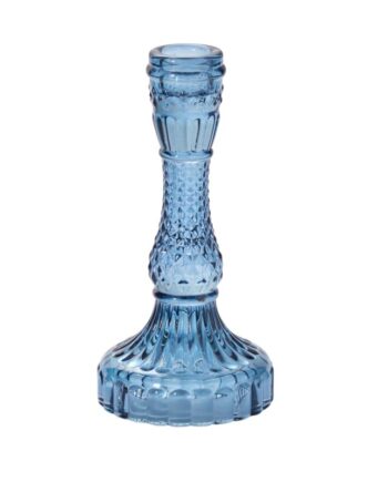 Gillian Blue Candlestick - 3.25"x 6.75" 32711-30