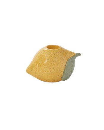 Fresh Fruit Lemon Candleholder - 4"x 2.25"x 2.5" 51583.02