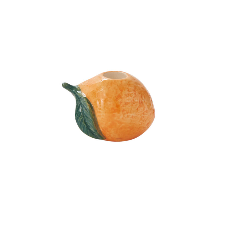 Fresh Fruit Orange Candleholder - 3.5"x 2.75"x 2.5" 51582.16