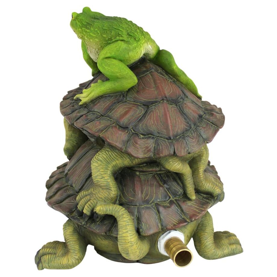 Along for the Ride, Frog and Turtles Spitter Piped Statue