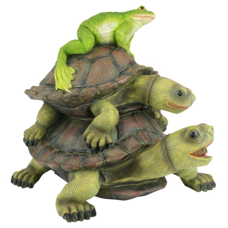 Along for the Ride, Frog and Turtles Spitter Piped Statue