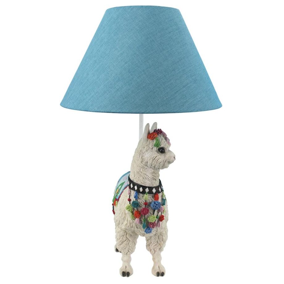 Andes Alpaca of Rainbow Mountain Sculptural Table Lamp