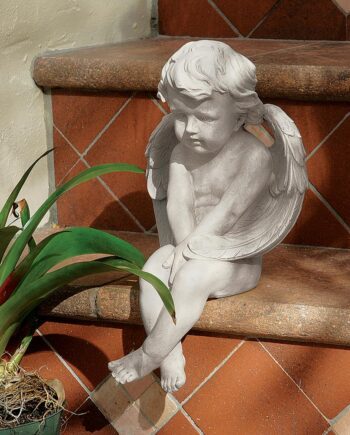 Angel of Meditation Sitting Cherub Statue JE101261