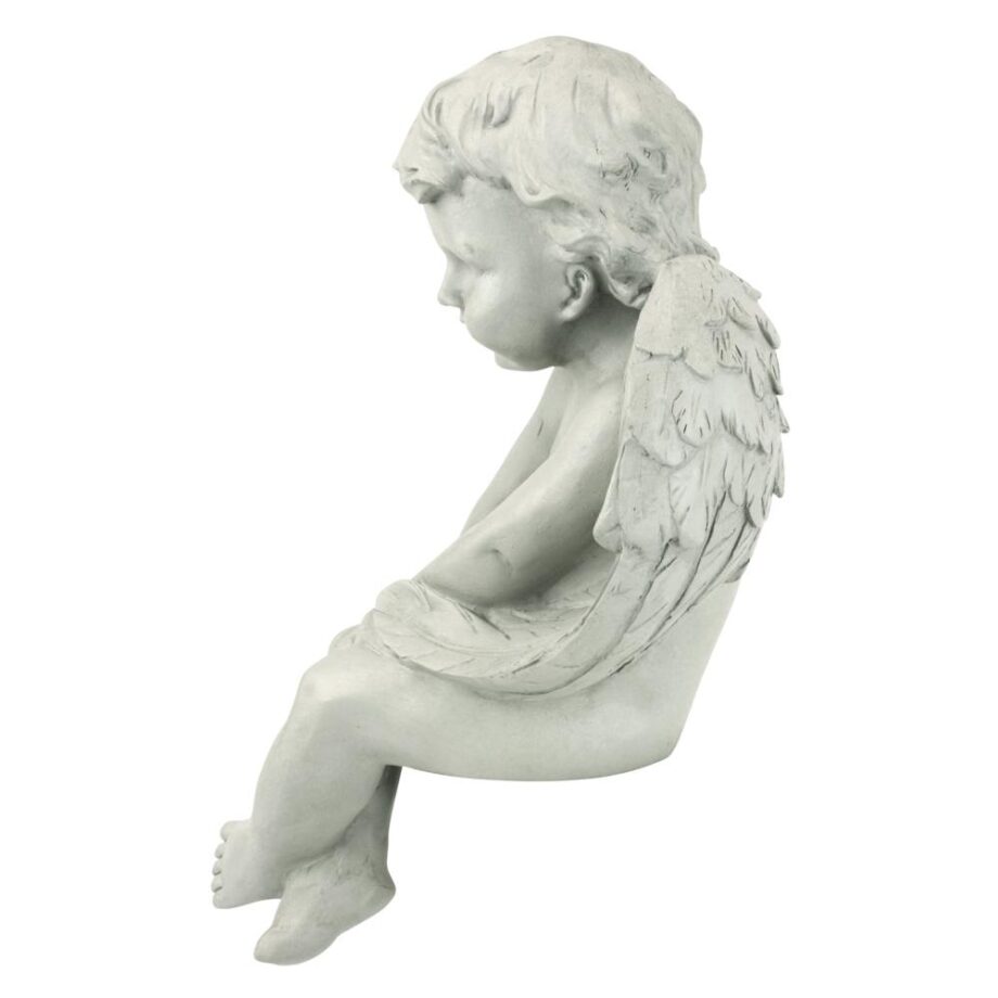 Angel of Meditation Sitting Cherub Statue