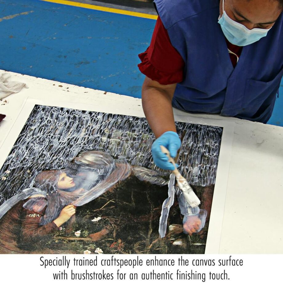 Angelica and Medoro Framed Canvas Replica Painting: Small