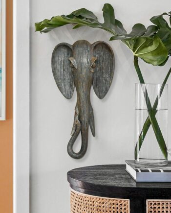 Animal Mask of the Savannah Wall Sculpture: Elephant QS91812