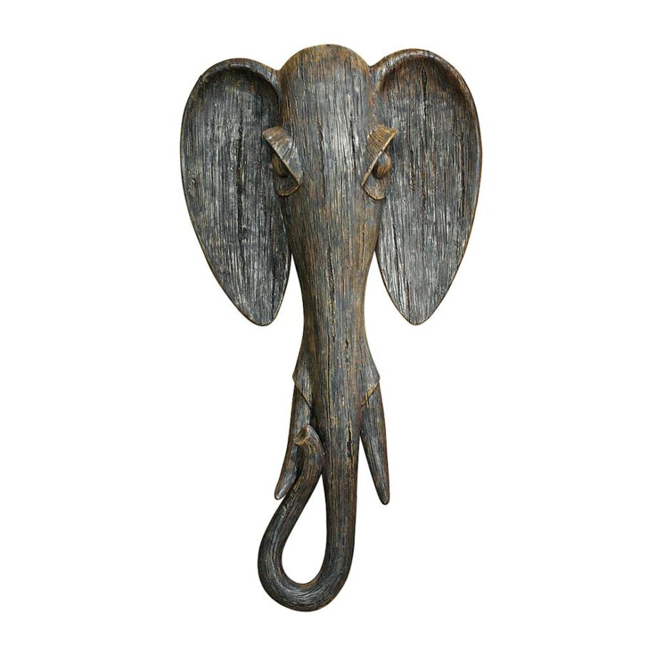 Animal Mask of the Savannah Wall Sculpture: Elephant