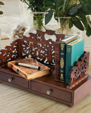 Antiquarian Floral Tracery Desktop Book Organizer BN4623