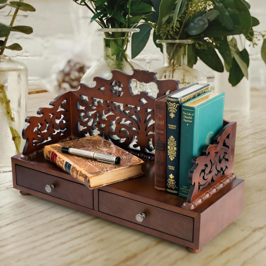 Antiquarian Floral Tracery Desktop Book Organizer BN4623