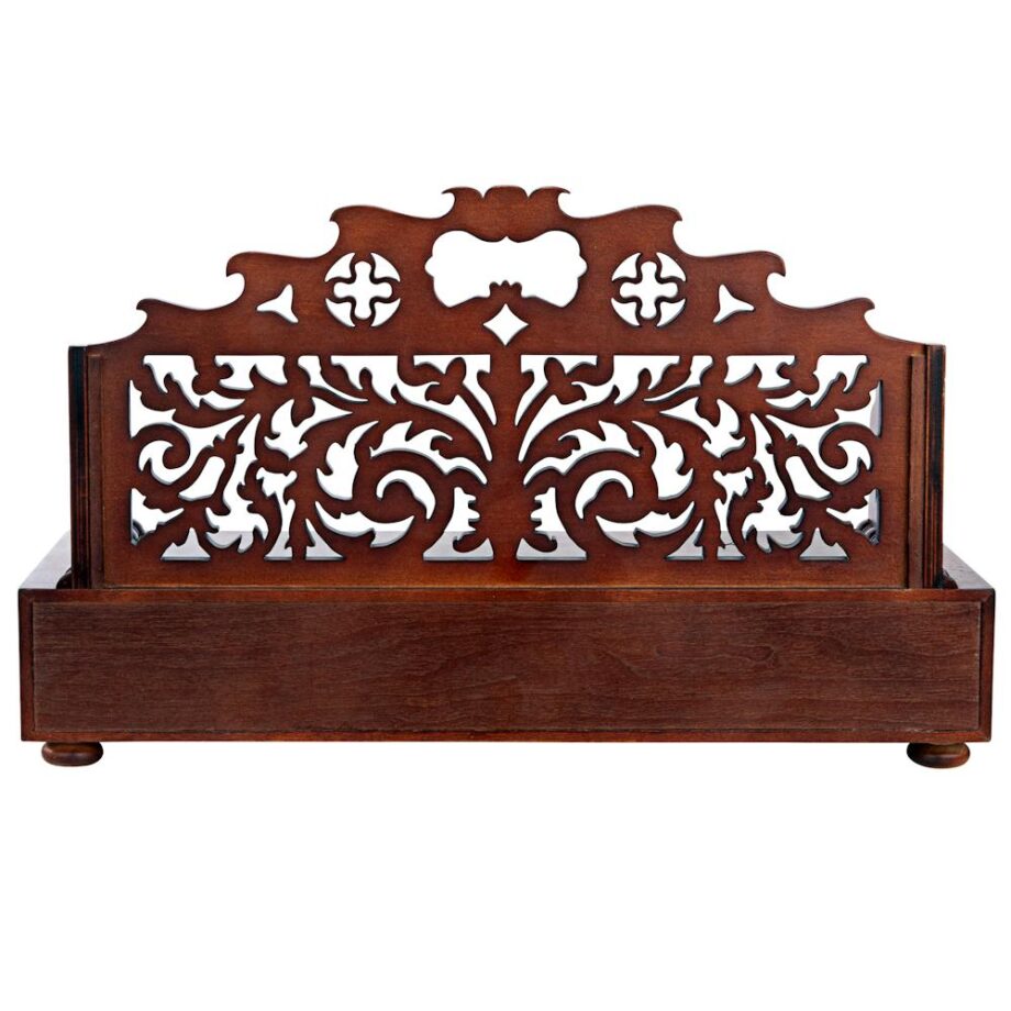 Antiquarian Floral Tracery Desktop Book Organizer