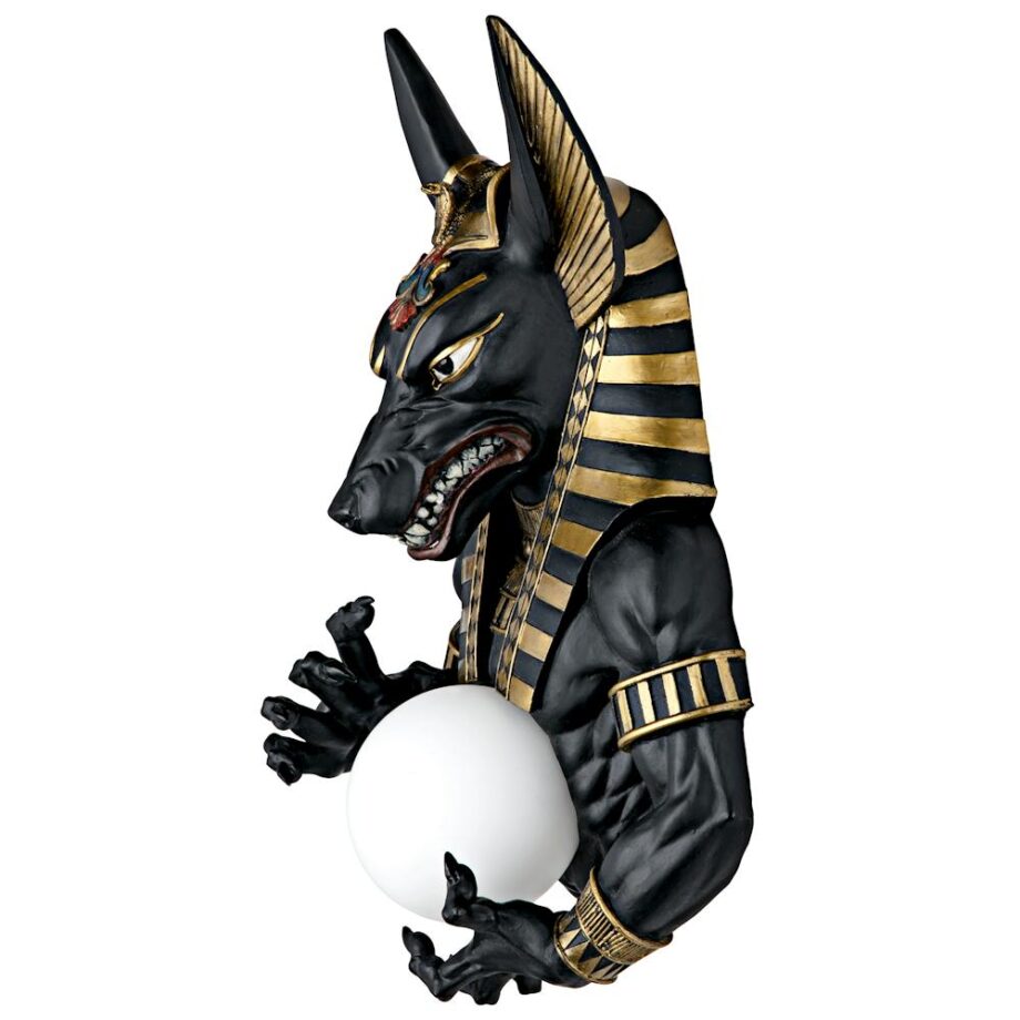 Anubis, Egyptian God of the Underworld Illuminated Wall Sculpture