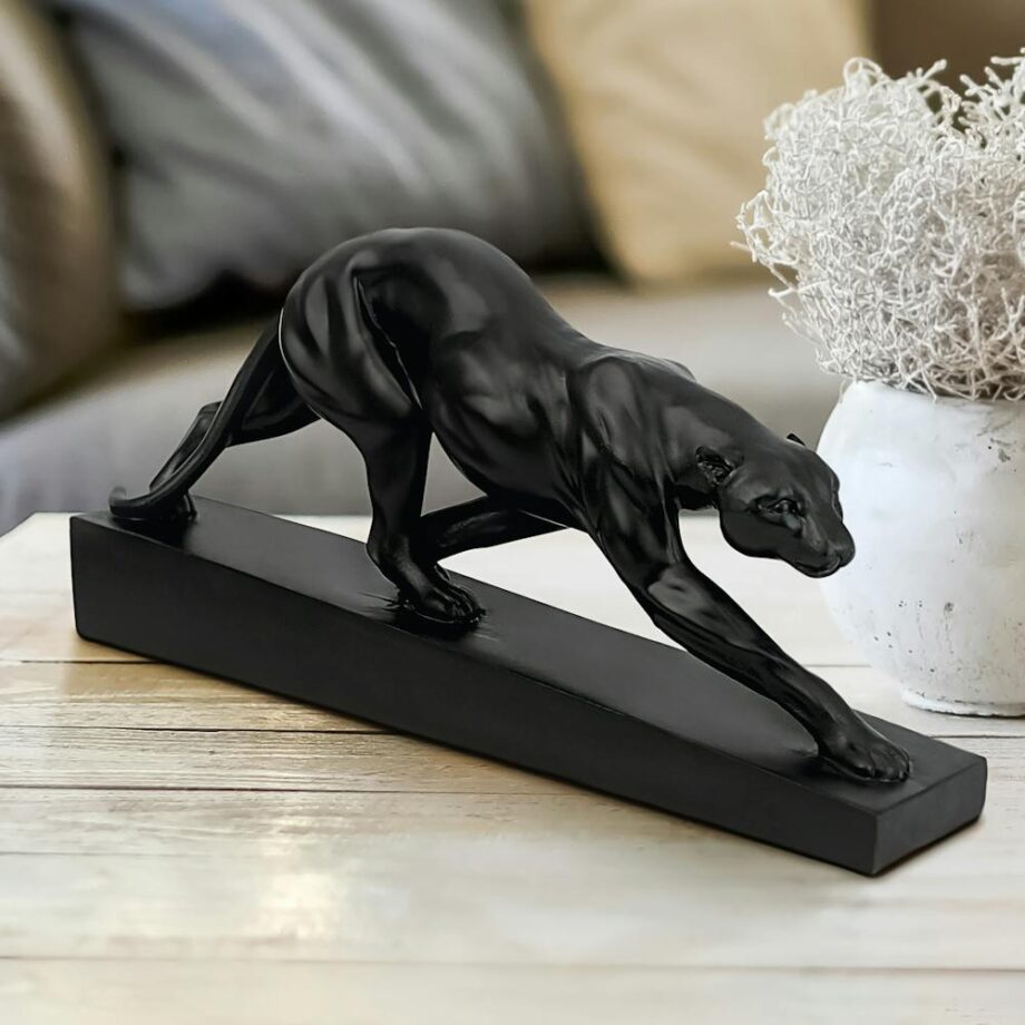 Art Deco Panther on the Prowl Statue EU6104