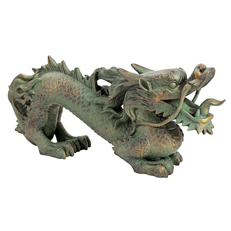 Asian Dragon of the Great Wall Statue: Medium