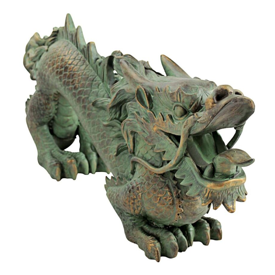 Asian Dragon of the Great Wall Statue: Medium