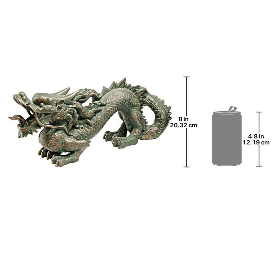 Asian Dragon of the Great Wall Statue: Medium