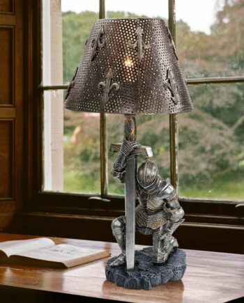 At Battle's End Sculptural Knight Lamp: Each CL3659