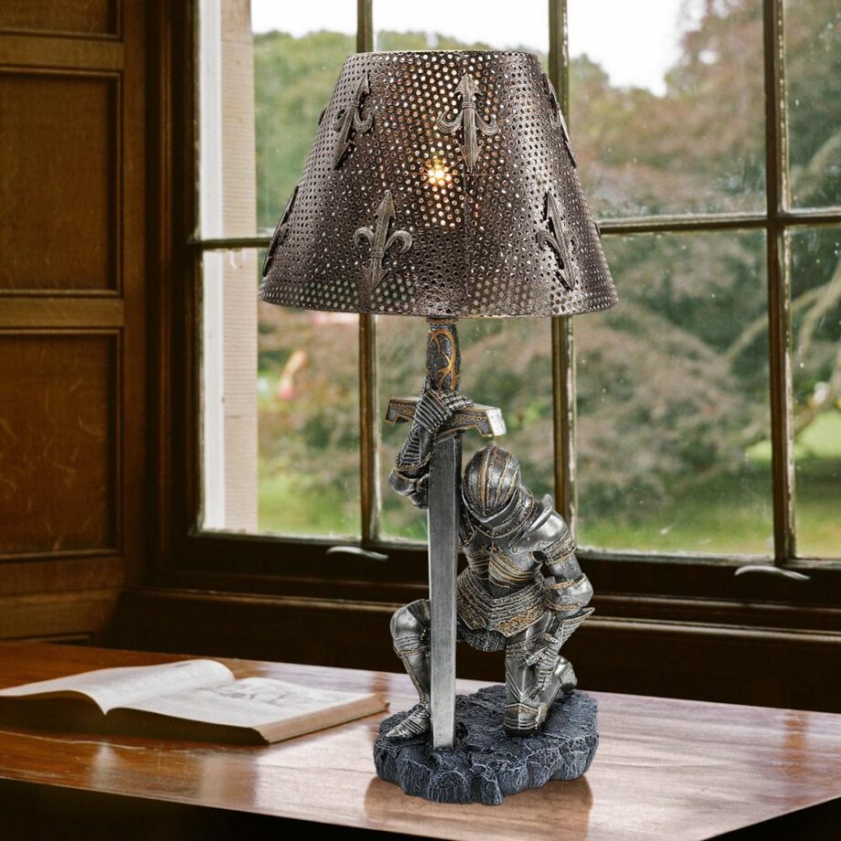 At Battle's End Sculptural Knight Lamp: Each CL3659