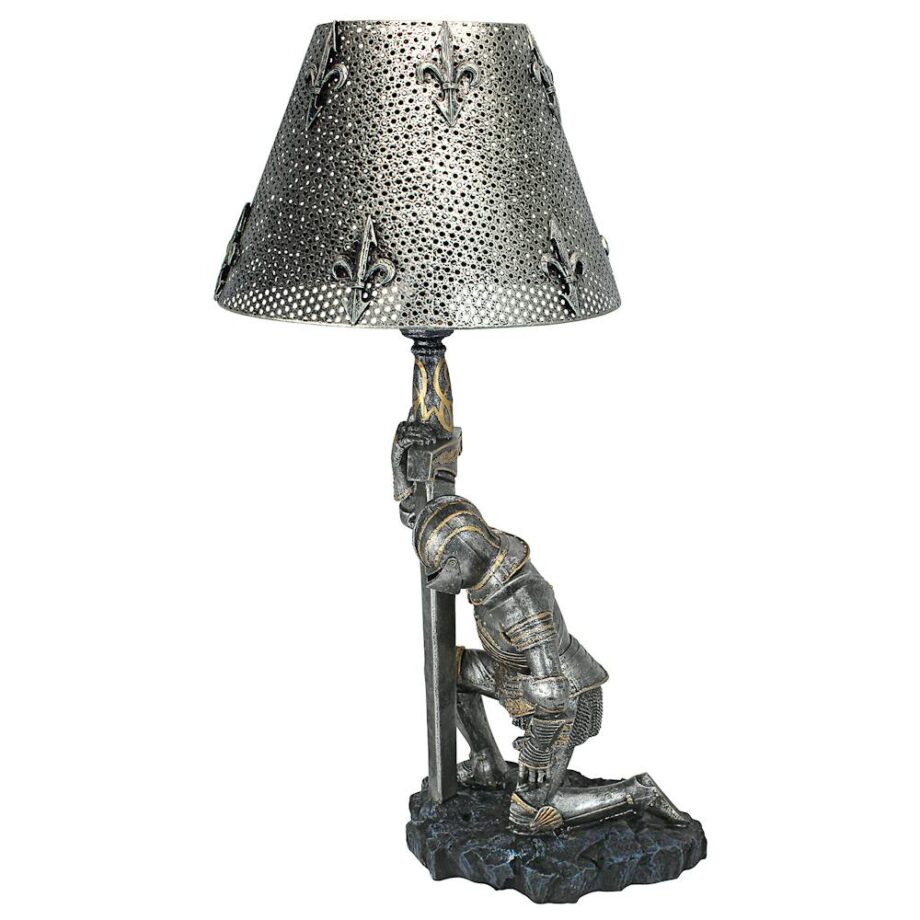 At Battle's End Sculptural Knight Lamp: Each