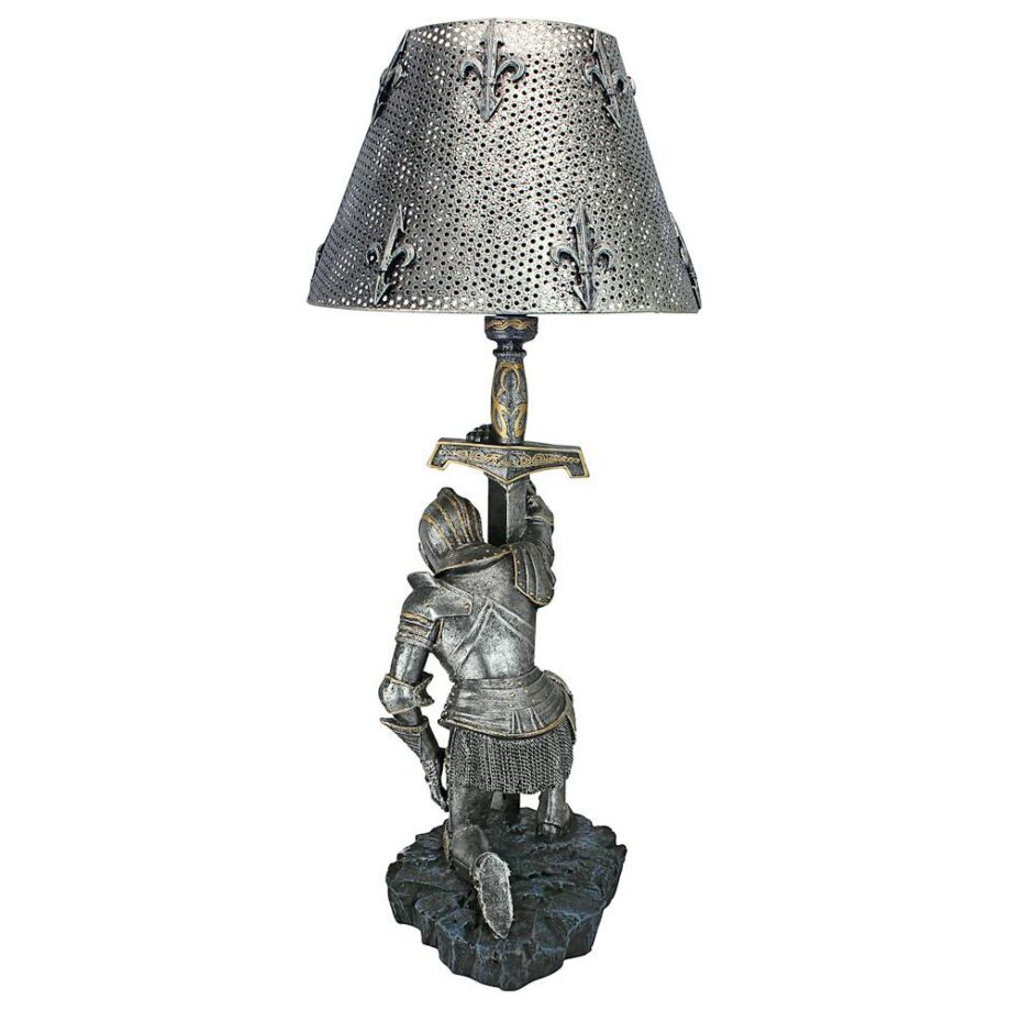 At Battle's End Sculptural Knight Lamp: Each