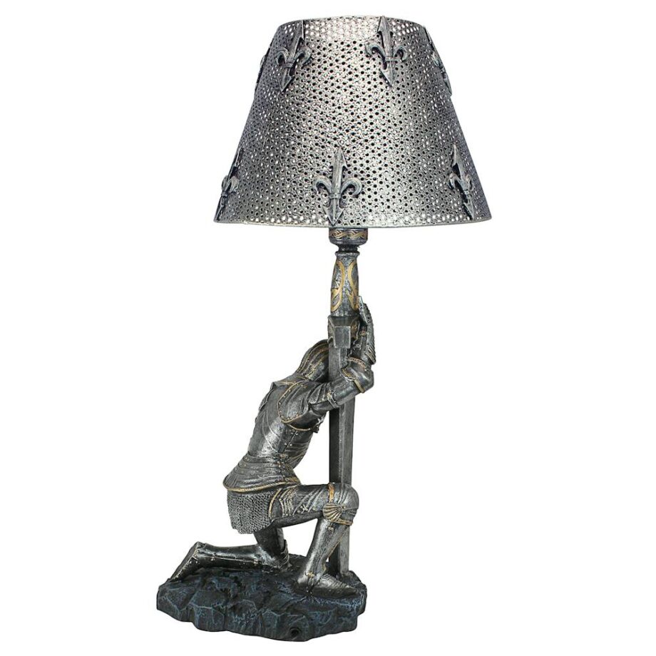 At Battle's End Sculptural Knight Lamp: Each