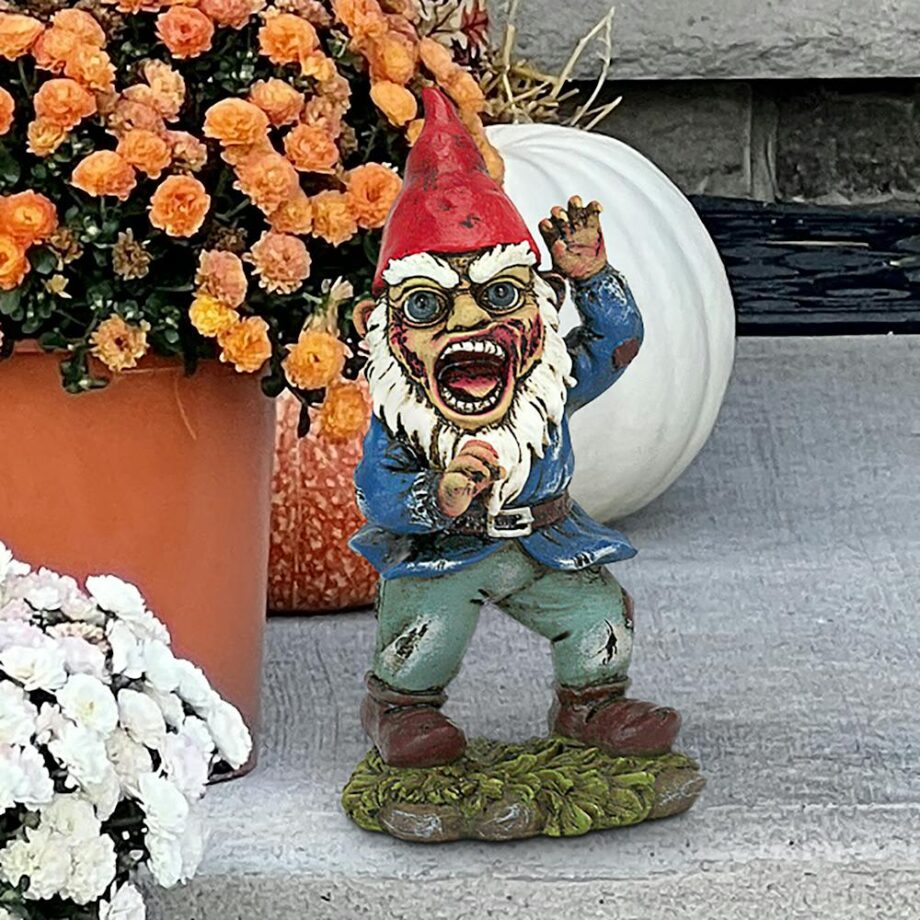 Attack of the Dead Walking Zombie Apocalypse Garden Gnome Statue QL30757