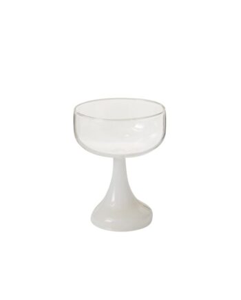 Aurelia Collection White Coupe Glass - 4.5"x 5.5" 43710.01