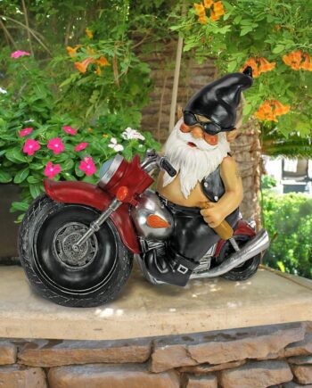 Axle Grease the Biker Garden Gnome Statue QM7512103