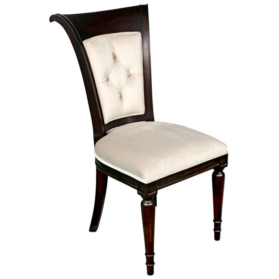 Bacall Waterfall Curved Back Dining Chair: Each