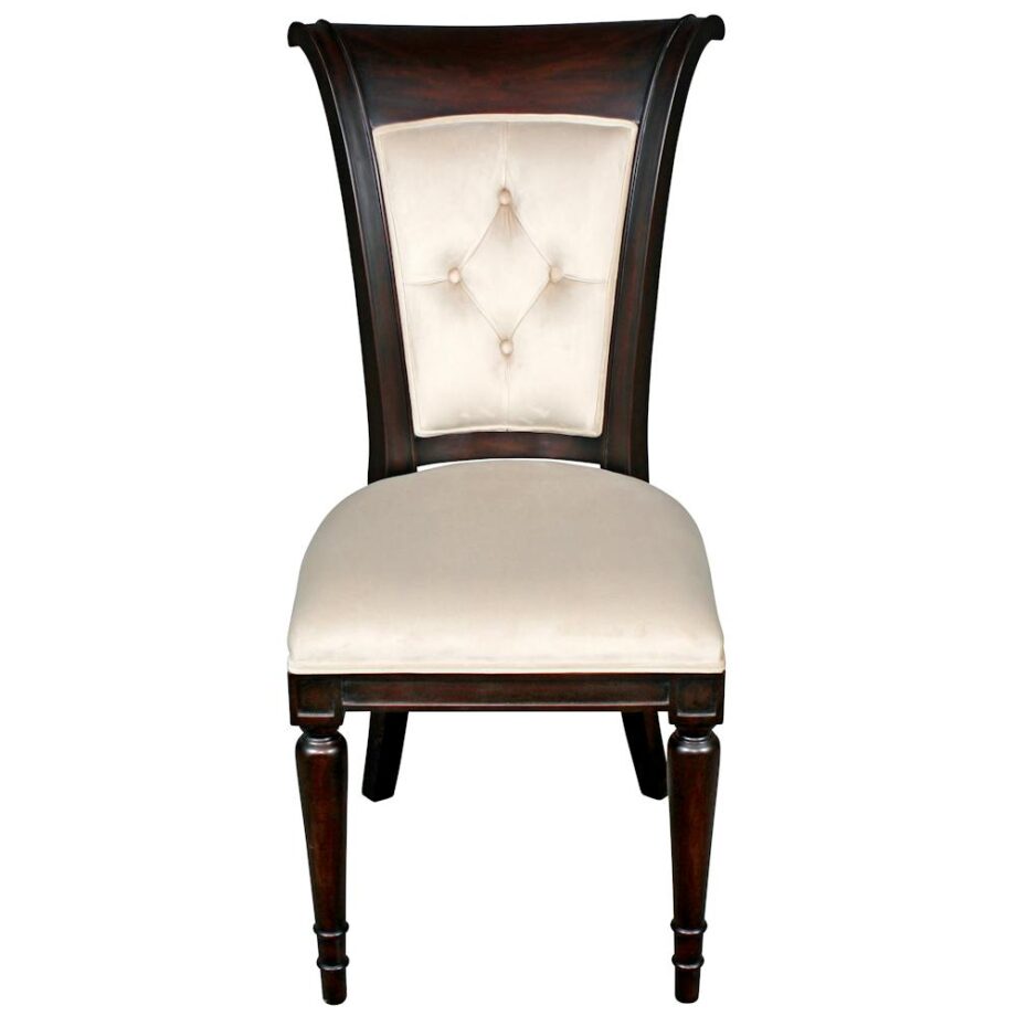 Bacall Waterfall Curved Back Dining Chair: Each