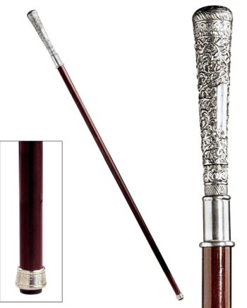 The Padrone Collection: Bachelor Pewter Walking Stick PA1097