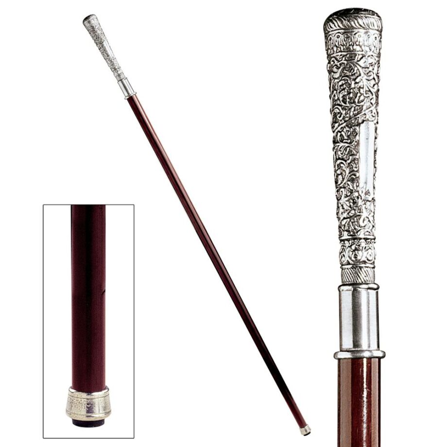 The Padrone Collection: Bachelor Pewter Walking Stick PA1097