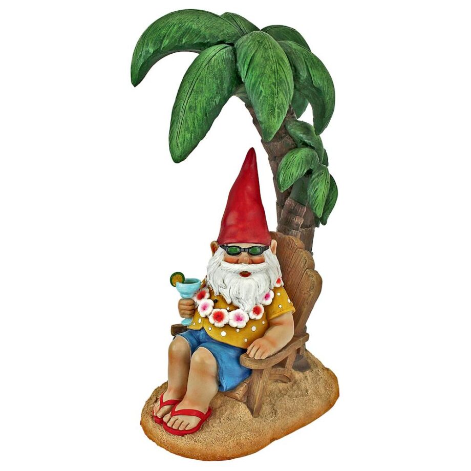 Beach Comber Gnome Dude Garden Statue