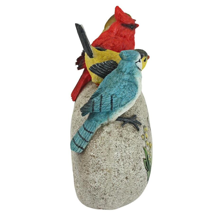 Birdy Welcome Garden Stone Statue: Medium