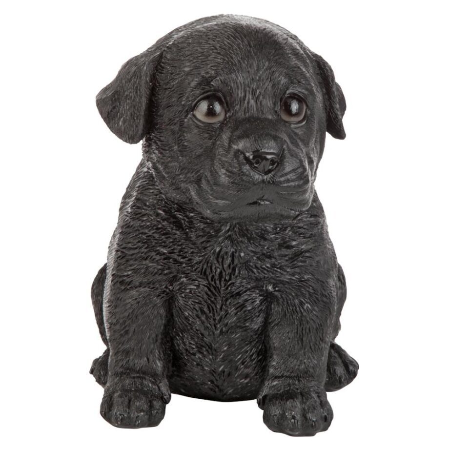 Black Lab Puppy Partner Collectible Dog Statue JQ1108622