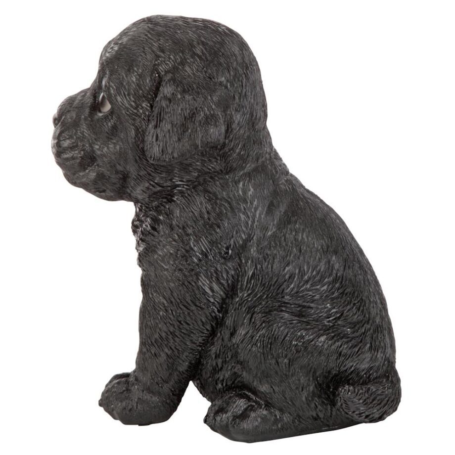 Black Lab Puppy Partner Collectible Dog Statue