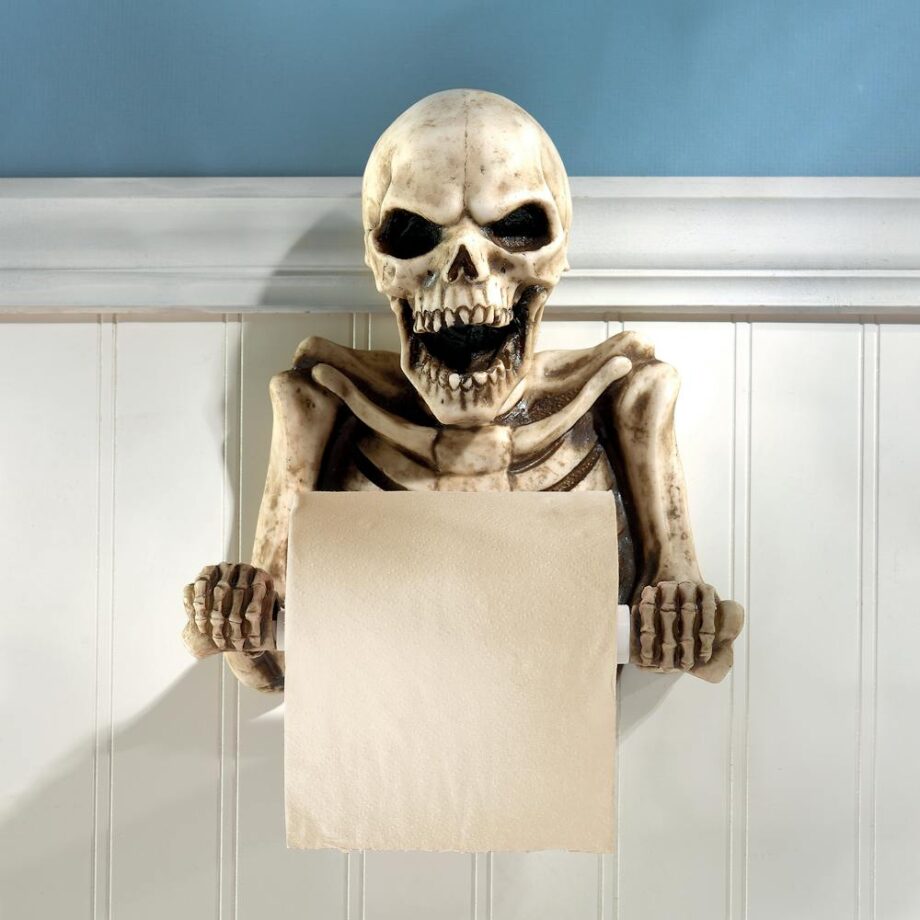 Bone Dry Skeleton Bathroom Toilet Paper Holder JQ10089