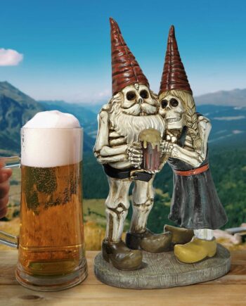 Bones and Brew Skeleton Graveyard Garden Gnomes Statue QM14018