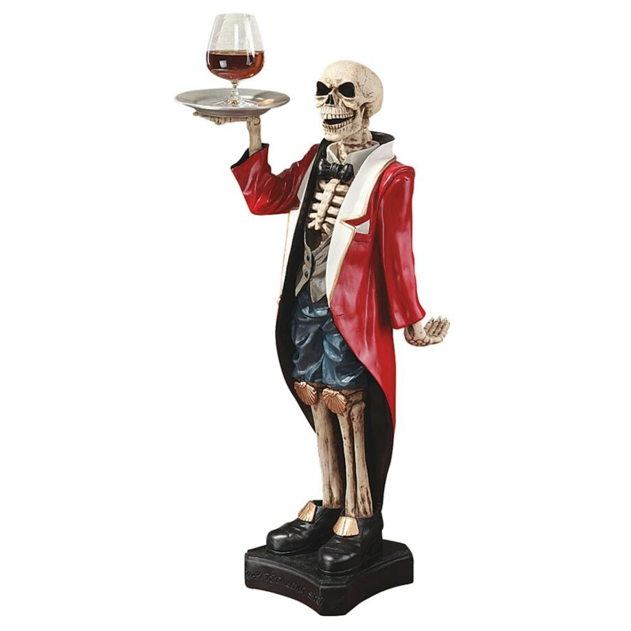 Bones the English Skeleton Butler Sculptural Pedestal Table