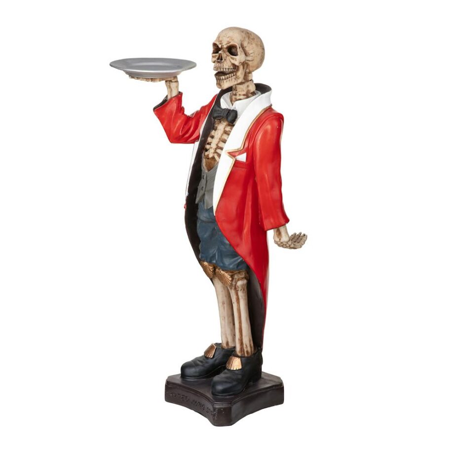 Bones the English Skeleton Butler Sculptural Pedestal Table