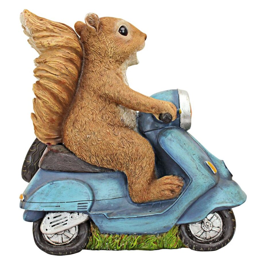 Born to be Wild Squirrel on Motorcycle Statue