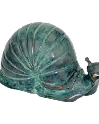 Land Snail Cast Bronze Garden Statue: Large SU1868