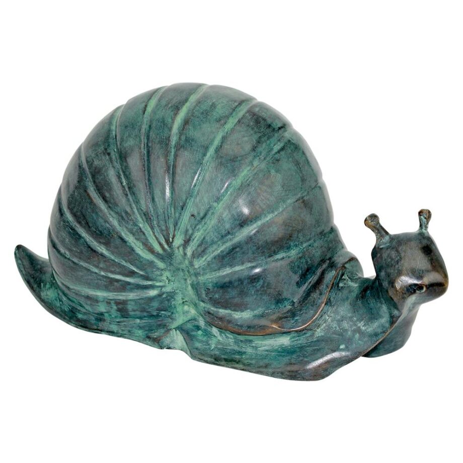 Land Snail Cast Bronze Garden Statue: Large SU1868