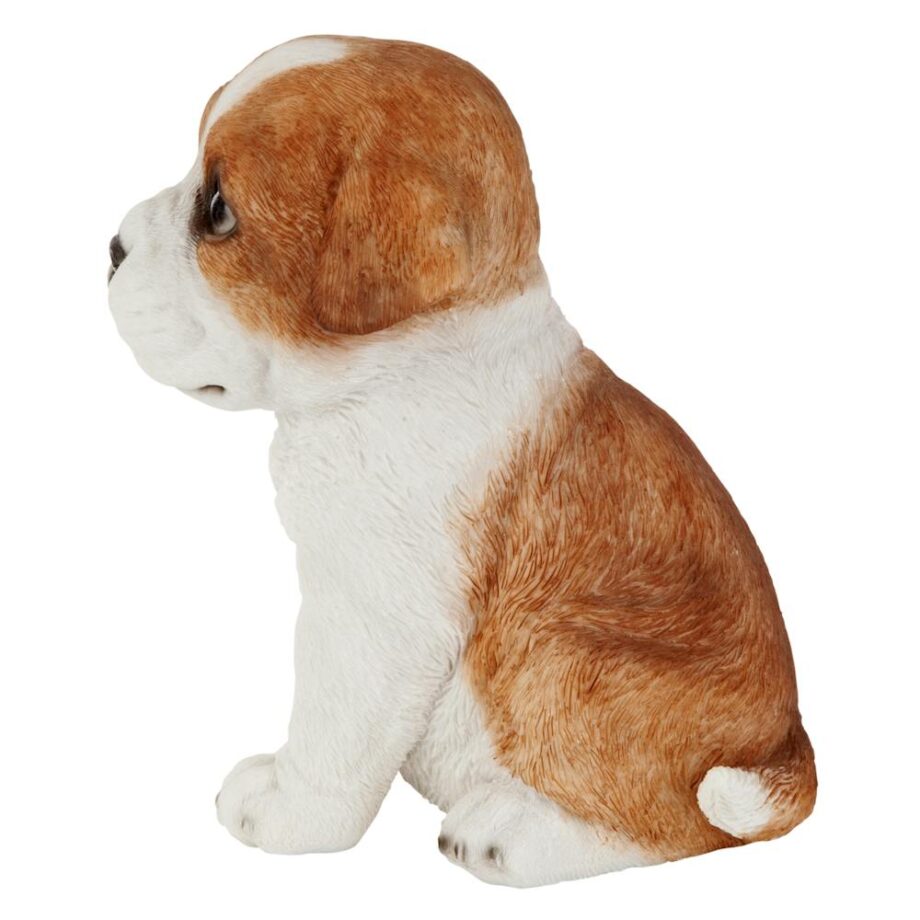 Bulldog Puppy Partner Collectible Dog Statue