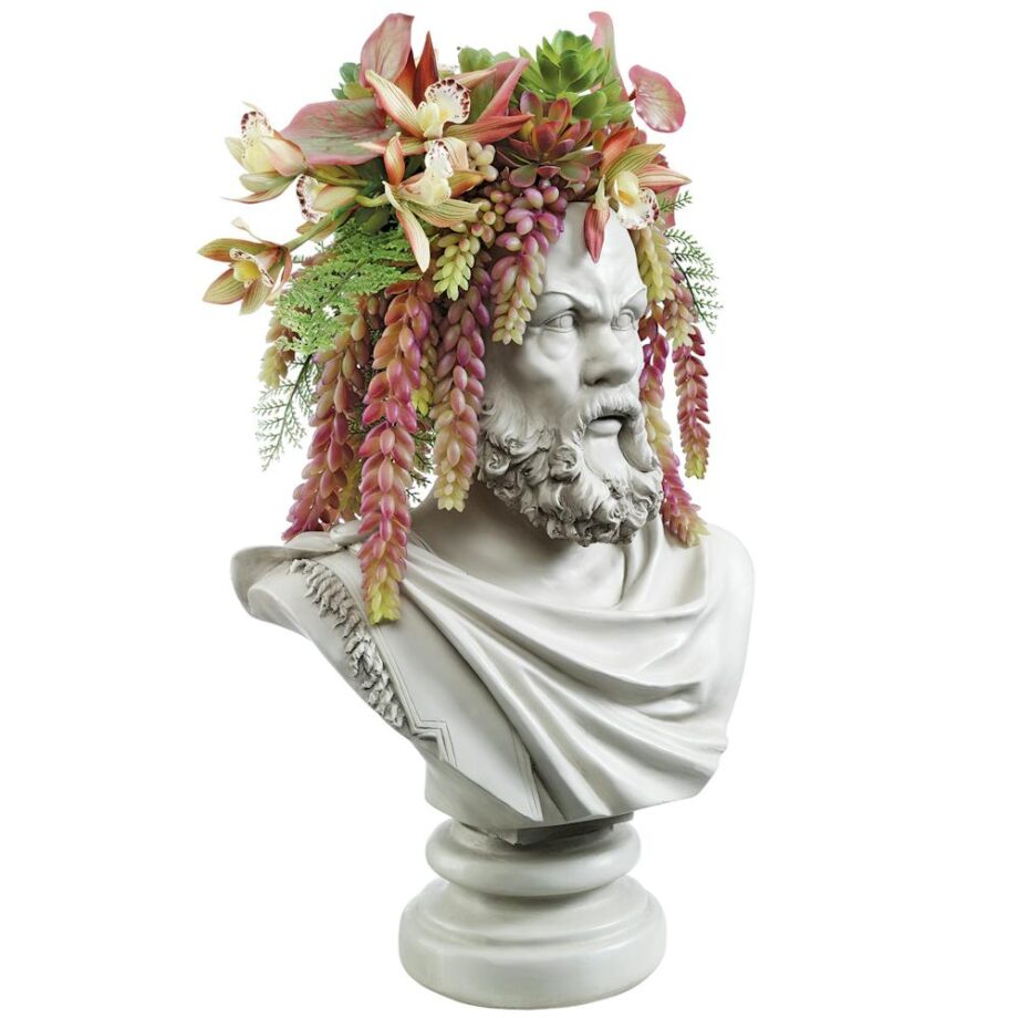 Bust Planters of Antiquity Statues: The Philosopher Socrates EU1010