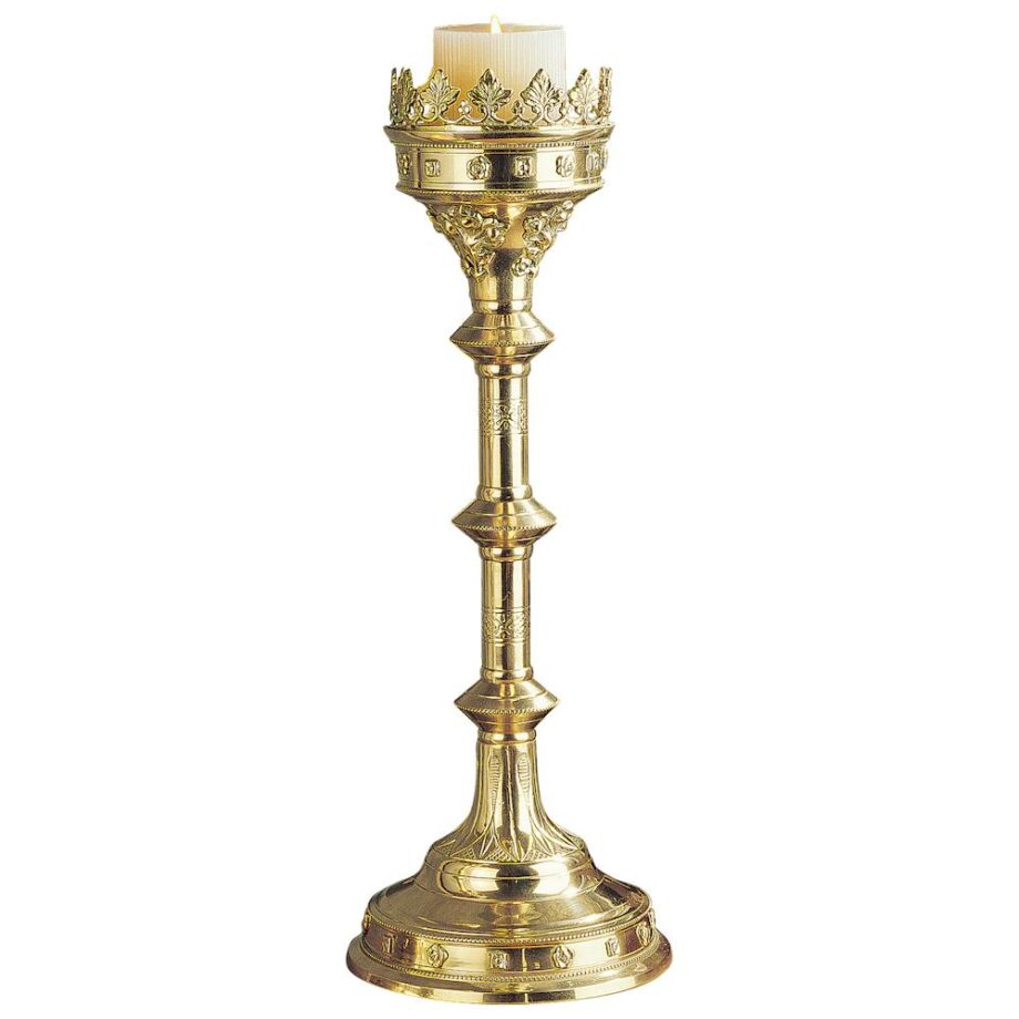 Chartres Cathedral Gothic Candlestick: Each Grande