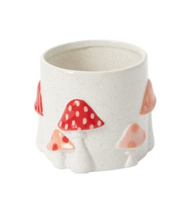 Cheerful Mushroom Collection Pot - 5.5"x 5" 50556.01