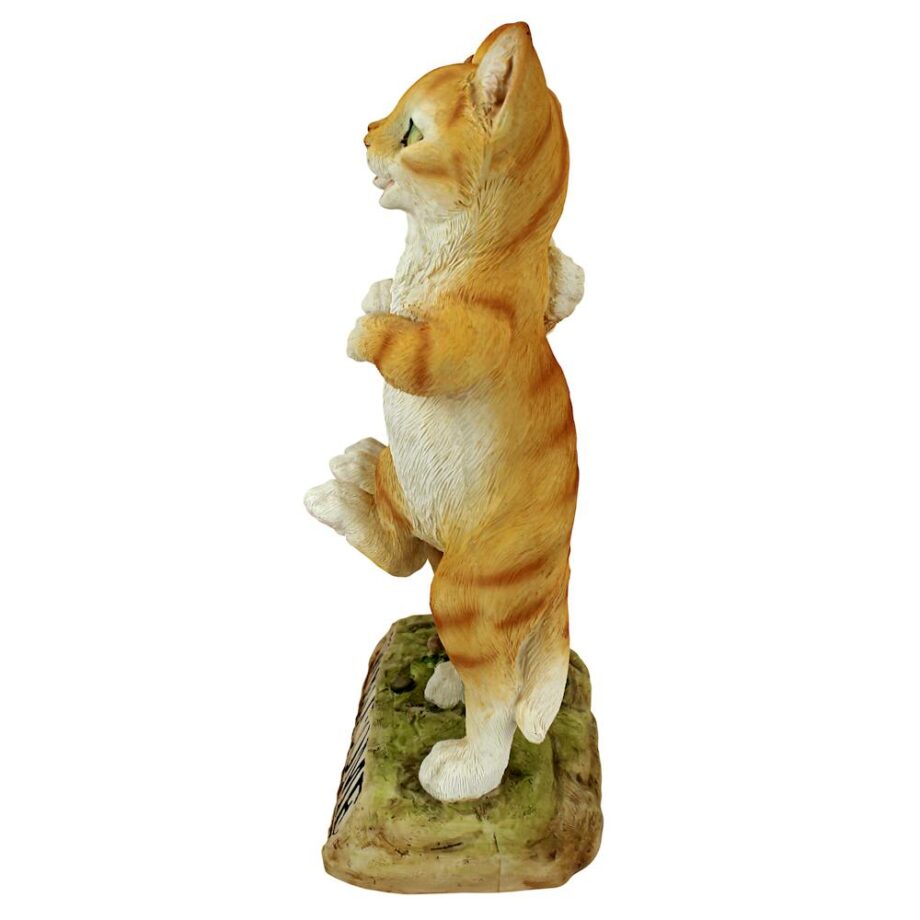 Chorus Line of Cats Garden Welcome Sign Statue