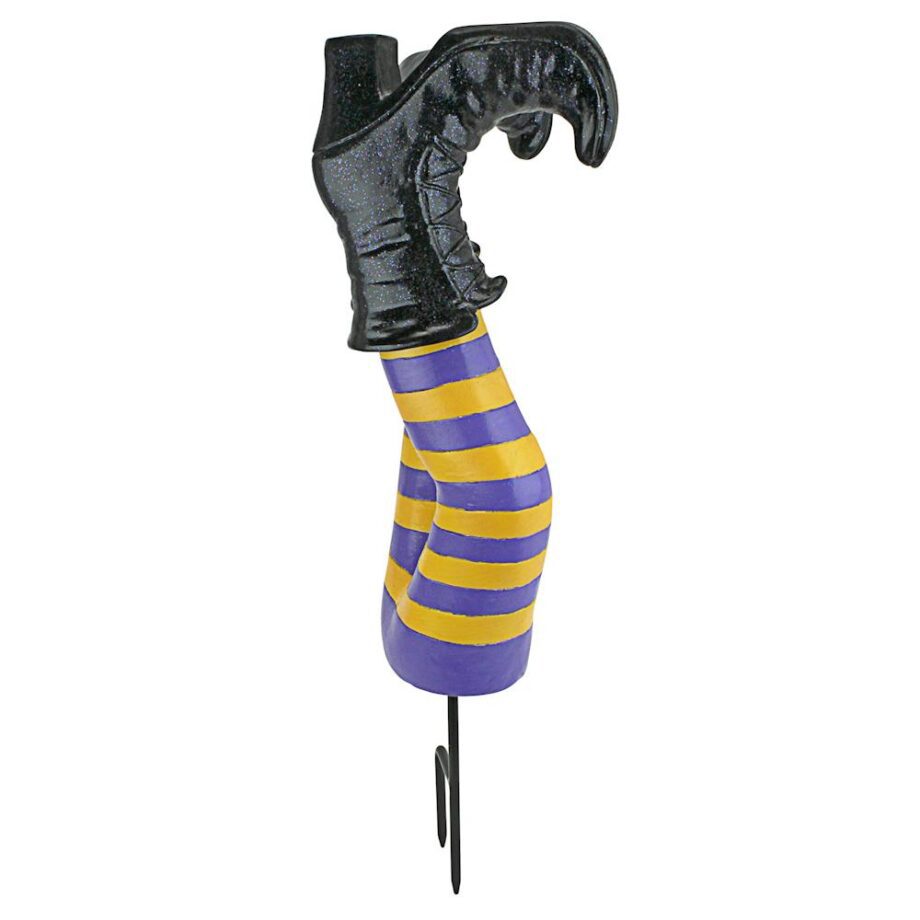 Crash Landing Wicked Witch Legs Garden Stake Statue