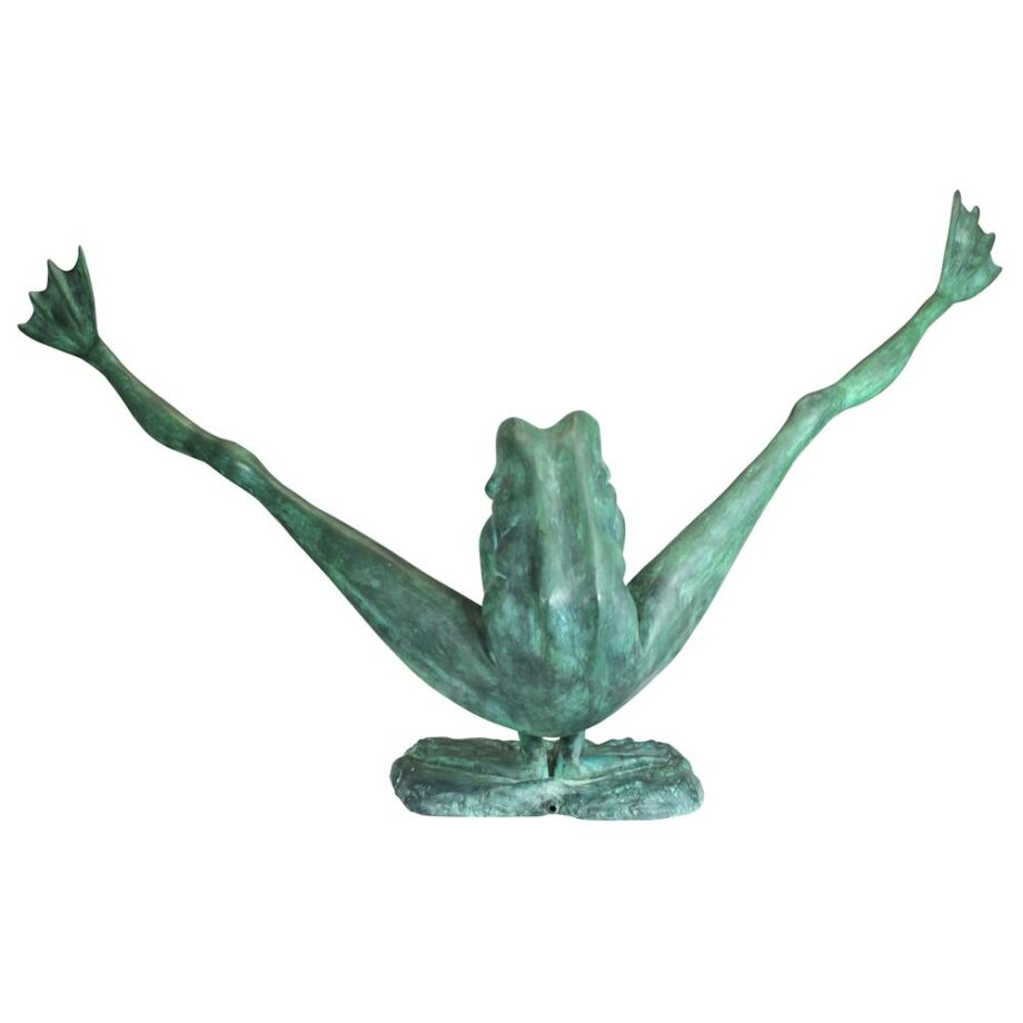 Crazy Legs, Leap Frog Bronze Garden Statue: Giant